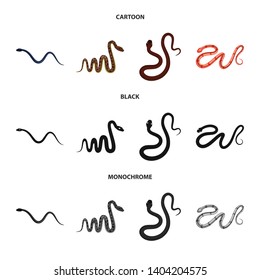 Vector design of mammal and danger sign. Set of mammal and medicine vector icon for stock.