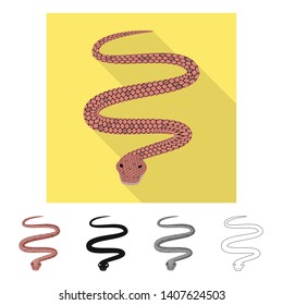 Vector design of mammal and danger sign. Collection of mammal and medicine vector icon for stock.