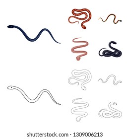 Vector design of mammal and danger symbol. Set of mammal and medicine vector icon for stock.