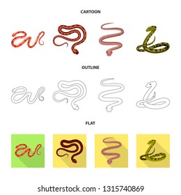 Vector design of mammal and danger symbol. Collection of mammal and medicine stock vector illustration.