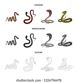 Vector design of mammal and danger symbol. Set of mammal and medicine stock symbol for web.