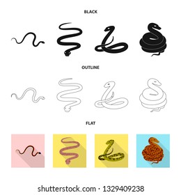 Vector design of mammal and danger symbol. Collection of mammal and medicine vector icon for stock.