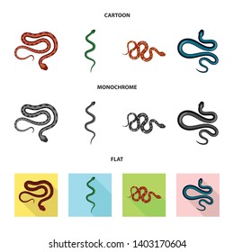 Vector design of mammal and danger symbol. Set of mammal and medicine stock symbol for web.