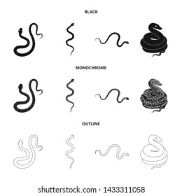 Vector design of mammal and danger symbol. Collection of mammal and medicine vector icon for stock.