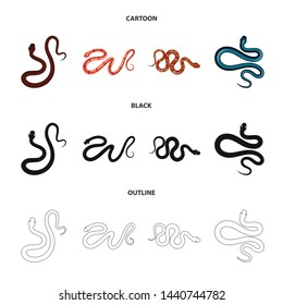 Vector design of mammal and danger symbol. Collection of mammal and medicine stock symbol for web.
