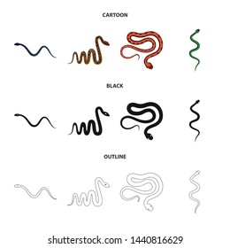 Vector design of mammal and danger symbol. Set of mammal and medicine vector icon for stock.
