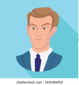 Vector design of man and businessman logo. Collection of man and face stock vector illustration.