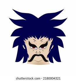 vector design of man character mustache. perfect for avatar, mascot. etc