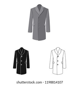 Vector design of man and clothing icon. Set of man and wear vector icon for stock.