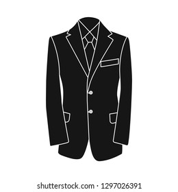 Vector design of man and clothing symbol. Set of man and wear stock vector illustration.