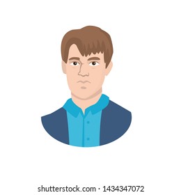 Vector design of man and face sign. Set of man and young stock vector illustration.