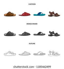 Vector design of man and foot sign. Set of man and wear stock symbol for web.