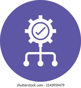 Estilo de icono de administración de diseño de vectores