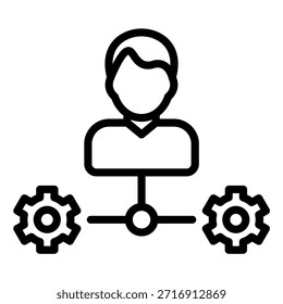 Estilo de Ícone de Gerenciamento de Design de Vetor