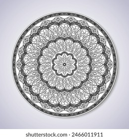 vector, design, mandala, pattern, coloring, art, illustration, drawing, doodle, page, adult, book, line, background, outline, abstract, decorative, floral, graphic, print, ornament, white, black, styl