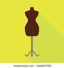 Vector design of mannequin and tailor symbol. Set of mannequin and manikin vector icon for stock.
