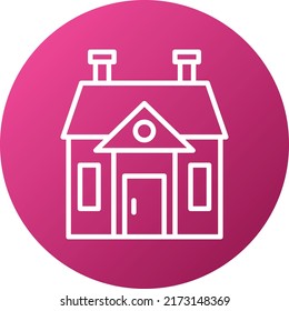 Estilo de icono de la mansión de diseño del vector