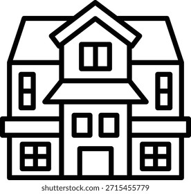 Vectordesign Mansion Symbolstil