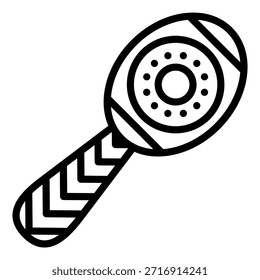 Vektordesign Maracas Symbolstil