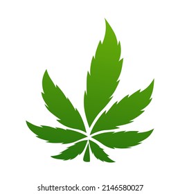 vector design, marijuana shape illustration