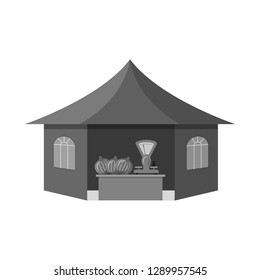 Vector design of market and exterior icon. Set of market and food vector icon for stock.