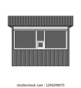 Vector design of market and exterior logo. Set of market and food stock symbol for web.