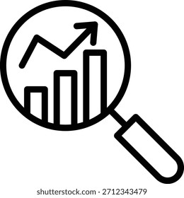 Diseño de Vector Investigación de mercado Estilo de icono