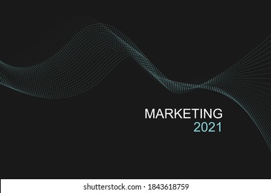 Vector design Marketing cover page for presentation on  bule and gray tone 