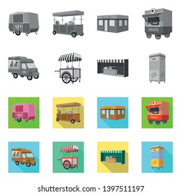 Vector design  marketing and tent icon. Collection  marketing and outdoor stock symbol for web.
