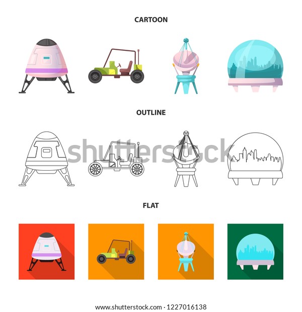 Vector design of mars and space icon.
Collection of mars and planet vector icon for
stock.
