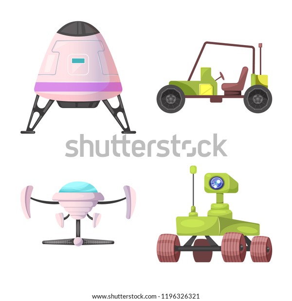 Vector design of mars and space logo. Set\
of mars and planet stock vector\
illustration.