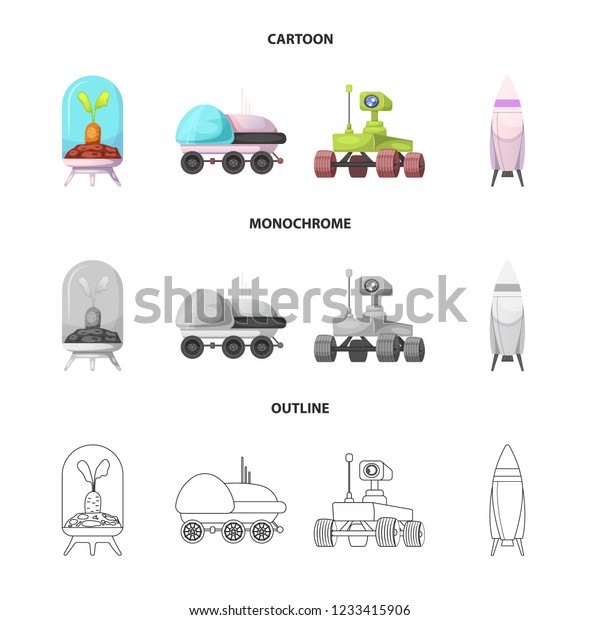 Vector design of mars and space logo.\
Collection of mars and planet vector icon for\
stock.
