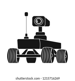 Vector design of mars and space symbol. Collection of mars and planet stock vector illustration.