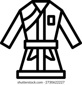 Design de vetor artes marciais ícone estilo