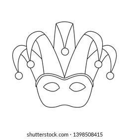 Vector design of masquerade  and mystery icon. Collection of masquerade  and festival stock symbol for web.