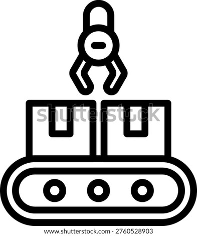 Vector Design Mass Production Icon Style