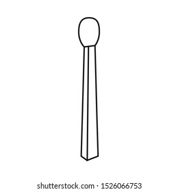 Vector design of matchstick and household icon. Web element of matchstick and small vector icon for stock.