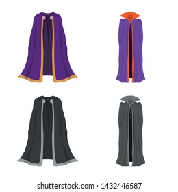 Vector design of material and clothing icon. Set of material and garment stock vector illustration.