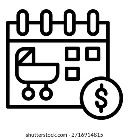 Vector Diseño Beneficios de maternidad Icon Style