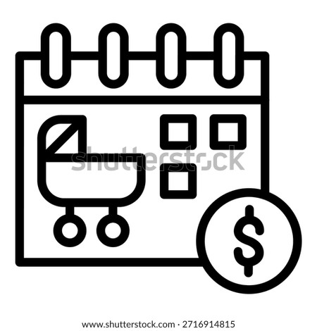 Vector Design Maternity benefits Icon Style