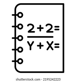 Vector Design Mathematics Icon Style