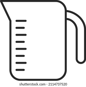 Vector Design Measuring Jug Icon Style