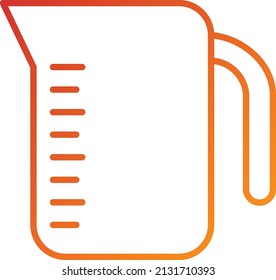 Vector Design Measuring Jug Icon Style