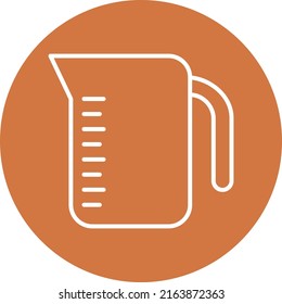 Vector Design Measuring Jug Icon Style