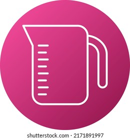 Vector Design Measuring Jug Icon Style