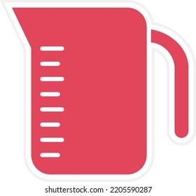 Vector Design Measuring Jug Icon Style