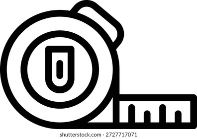 Vector Design Measuring Tape Icon Style