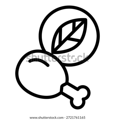 Vector Design Meat Alternatives Icon Style