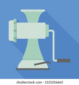 Vector design of meat and grinder symbol. Graphic of meat and handle Stock symbol for web.