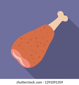Vector design of meat and ham sign. Collection of meat and cooking vector icon for stock.